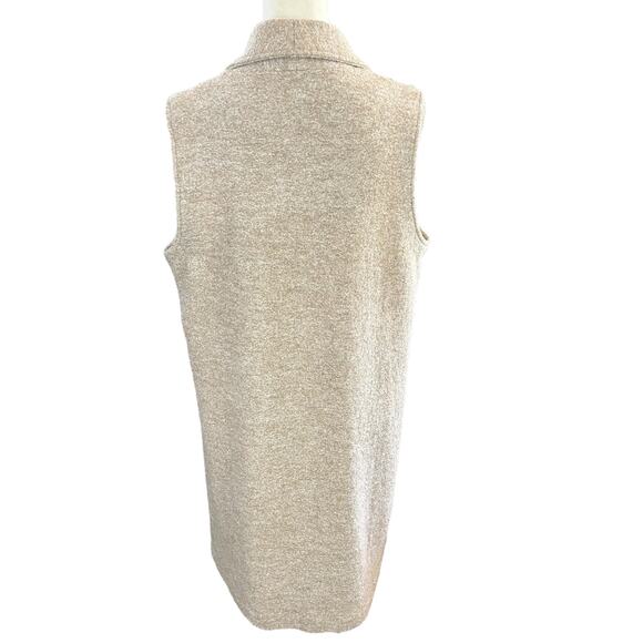 Cynthia Rowley Coatigan Women Size Medium Sand Beige Wool Viscose Coat Cardigan - Picture 2 of 10